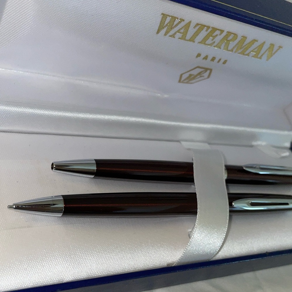 1990’s Waterman Hemisphere Ballpoint Pen and Mechanical Pencil Set